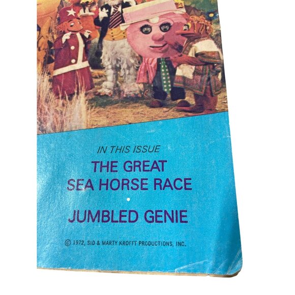 Whitman H.R. Pufnstuf #7 Comic Book 1972 Great Sea Horse Race Jumbled Genie - Picture 2 of 6